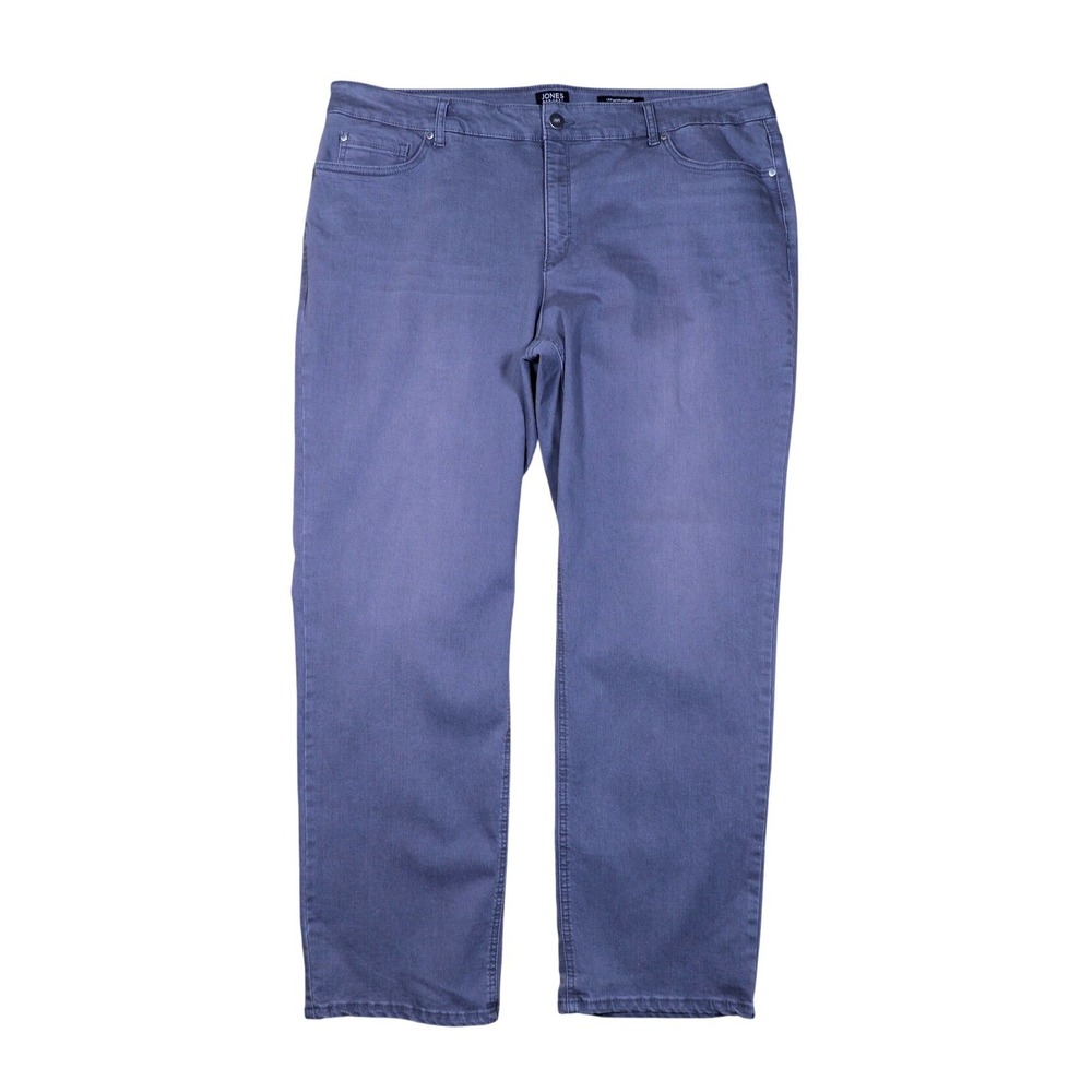 Jones New York Lexington Straight Leg Jeans Womens Size‎ 22W Blue Denim